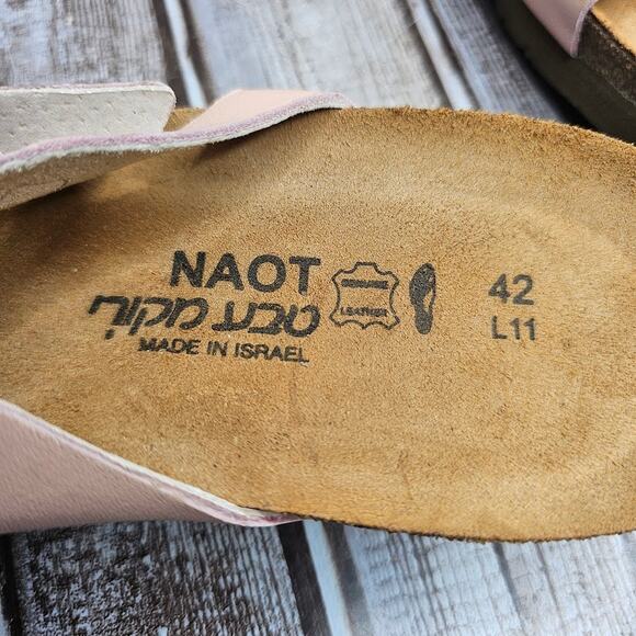 NAOT Kate pearl rose 2 strap slide sandals Women's size 42 (11-11.5) - Picture 6 of 7